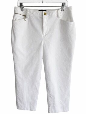 Lauren Ralph Lauren White Capri Pants | Size 10 | NWT